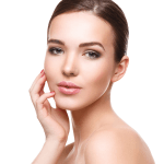 Woman posing for the camera who received Juvéderm Treatment