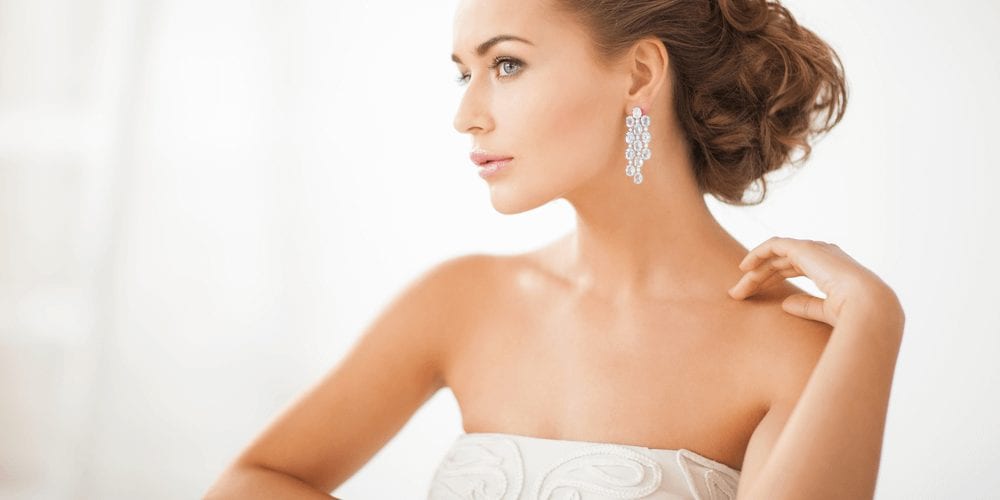 Woman wearing gown